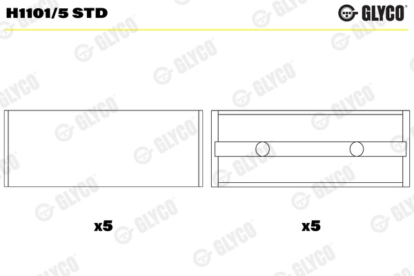 Cuzineti, arbore cotit GLYCO H1101/5 STD pentru RE