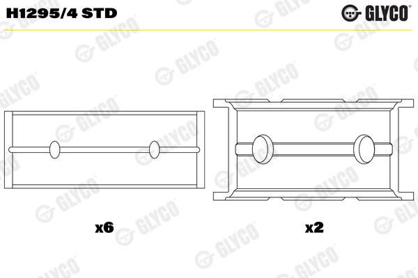 Cuzineti, arbore cotit GLYCO H1295/4 STD