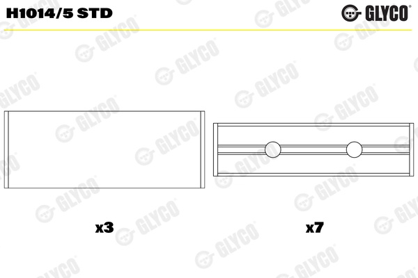 Cuzineti arbore cotit Glyco RENAULT LODGY (JS_) 2013-2018 - H1014/5 STD