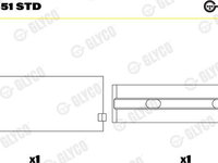 Cuzineti arbore cotit MERCEDES-BENZ ATEGO Producator GLYCO 72-3851 STD