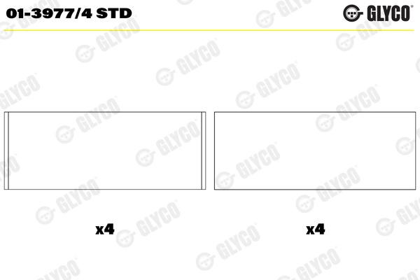 Cuzineti biela GLYCO 01-3977/4 STD