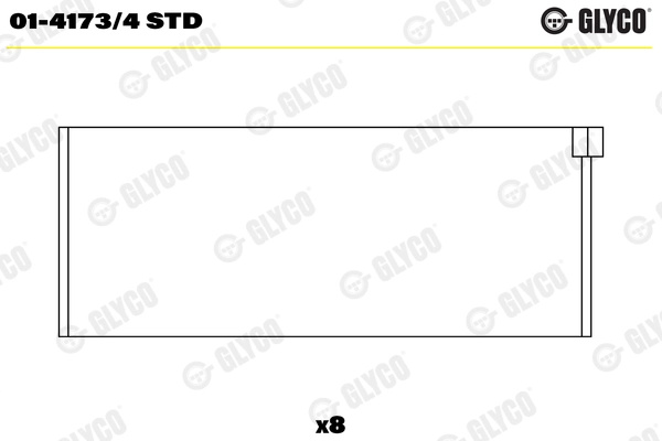 Cuzineti biela Glyco 01-4173/4 STD