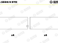 Cuzineti biela GLYCO 71-3869/4 STD