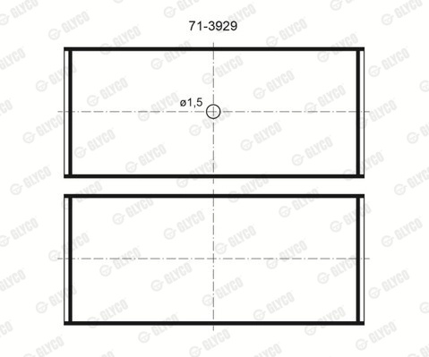 Cuzineti biela Glyco 71-3929/4 STD