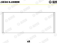 Cuzineti biela GLYCO 71-3930 0.25mm