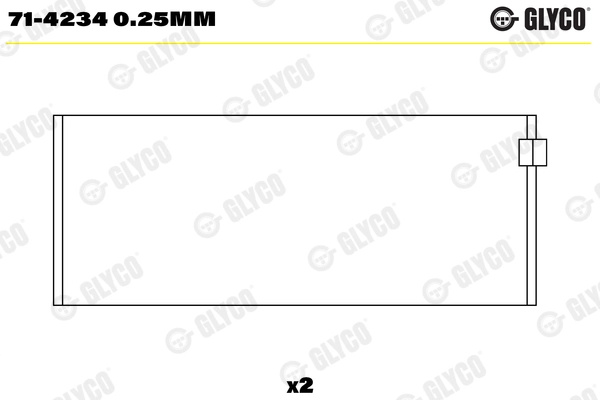 Cuzineti biela Glyco LDV MAXUS platou / sasiu 2005-2008 - 71-4234 0.25mm