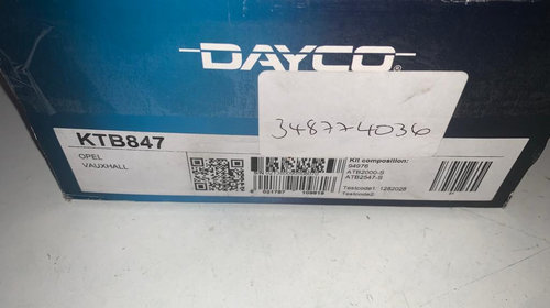 DAYCO KTB847 Set curea de distributie - OPEL 