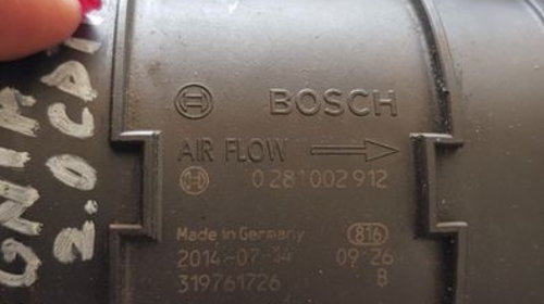 Debitmetru aer Bosch 0281002912 Opel Insignia Zafira C Astra J VLD2868