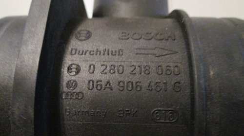 Debitmetru aer Bosch cod: 0280218060, 06A906461G VW,Audi/Seat