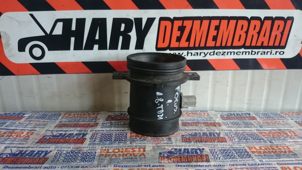 Debitmetru aer cu codul original 98AB-9P965-AA pentru Ford Focus 1 1998-2004, 1.8 tddi, C9DB, 66kw, 90c