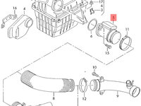 Debitmetru aer VW POLO 9N 1.4 TDI BNV 2007 OEM 038906461