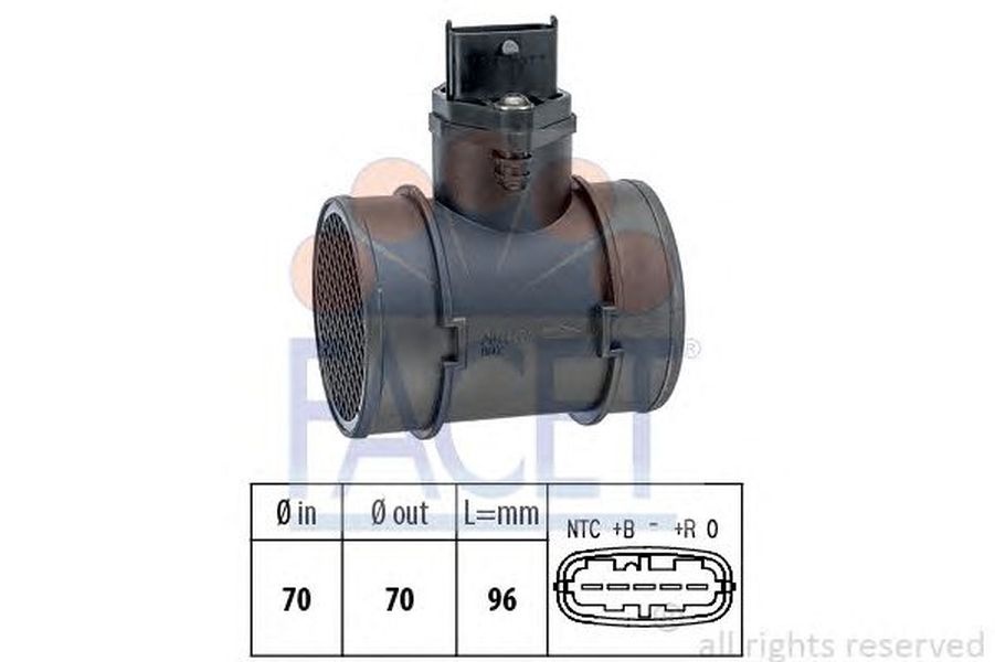 Debitmetru OPEL CORSA C caroserie F08 W5L FACET FA 10.1155