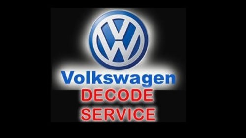 Decodare Online Navigatii Volkswagen RCD 310 RNS 310 315 500 510 810