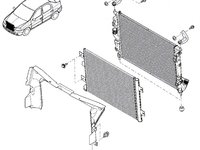 Deflector aer radiator model benzina cu AC LOGAN / SANDERO 1.4/1.6/1.6 16V 2009-2011