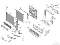 Deflector radiator inferior Nou, original pentru Mercedes Mercedes C-CLASS (W205) E-CLASS (W213) GLC (X253) GL