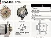 Delco remy alternator 70a ,12 v pt opel