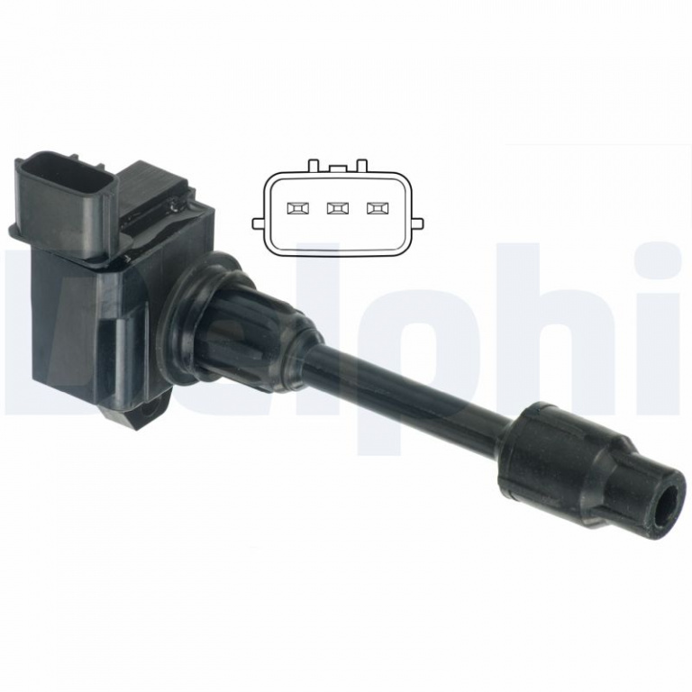 DELPHI bobina de inductie GN10431-12B1 compatibil cu NISSAN MAXIMA / MAXIMA QX V (A33) VQ30DE 2988cc 214cp 157kW 1999 2000 2001 2002 2003