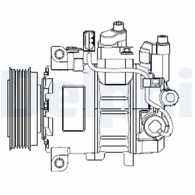 DELPHI Compresor, climatizare CS20474 compatibil cu AUDI A6 C4 (4A2) 1995 1996