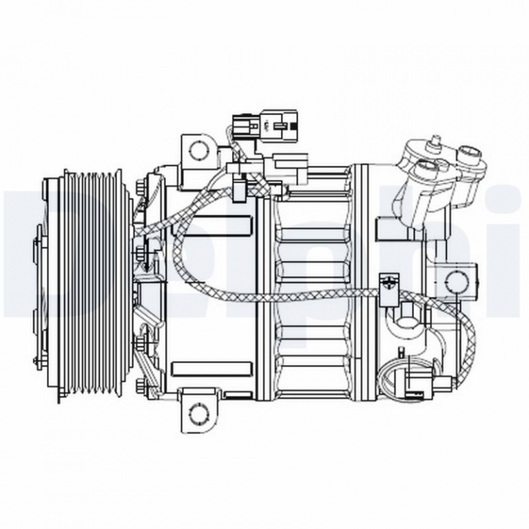 DELPHI Compresor, climatizare CS20477 la masina RENAULT LAGUNA III Grandtour (KT0/1) 2007 2008 2009 2010 2011 2012 2013 2014 2015