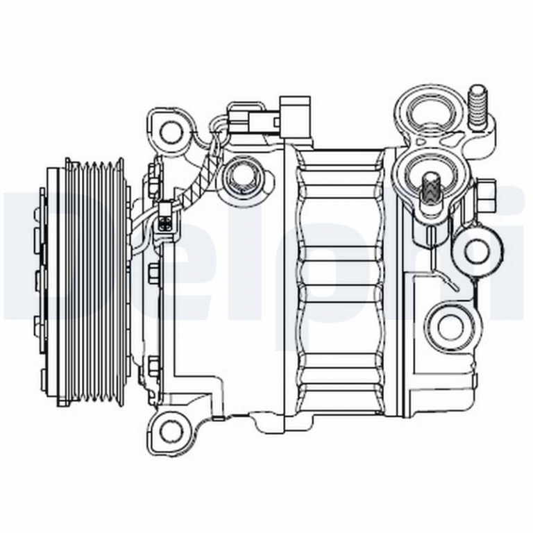 DELPHI Compresor, climatizare CS20512 compatibil cu FORD S-MAX (WA6) 2011 2012 2013 2014
