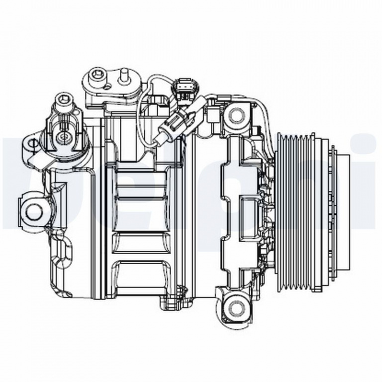 DELPHI Compresor, climatizare CS20547 se potriveste la BMW 5 (E60) 2007 2008 2009 2010