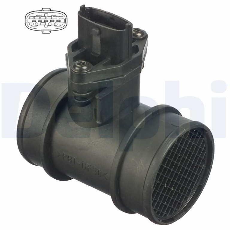 DELPHI senzor debit aer AF10272-12B1 pentru VAUXHALL COMBO TOUR Mk II (C) (F25) 2004 2005 2006 2007 2008 2009 2010