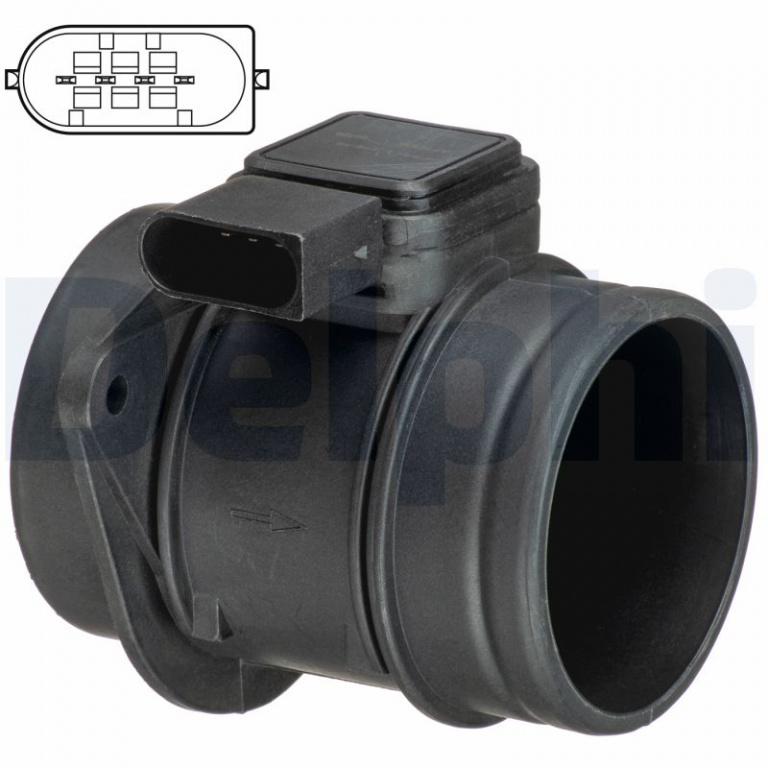 DELPHI senzor debit aer AF10505-12B1 pentru SMART FORFOUR (454) 2004 2005 2006