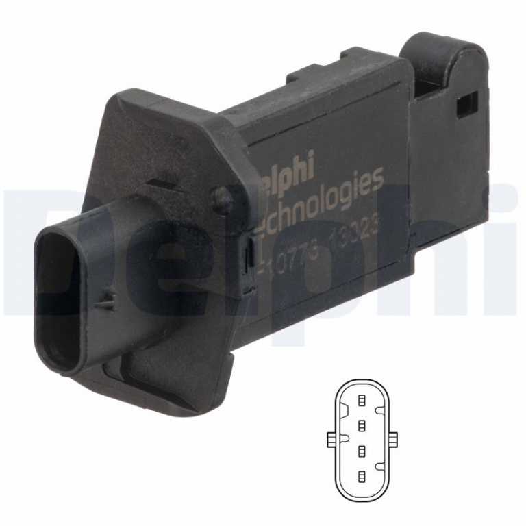 DELPHI senzor debit aer AF10773-12B1 compatibil cu JAGUAR E-PACE (X540) 2017 2018 2019 2020 2021 2022 2023 2024 2025