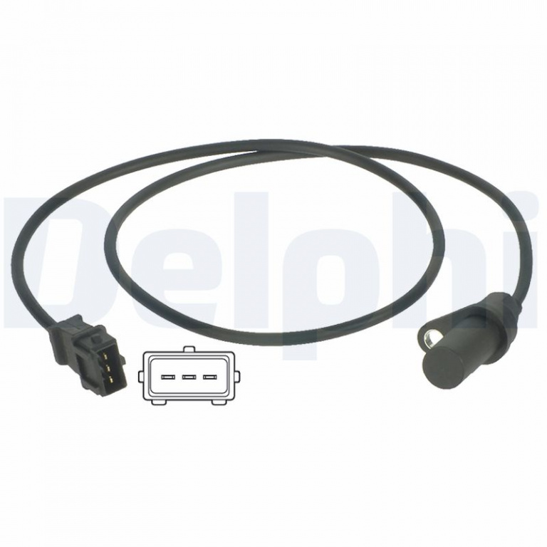 DELPHI Senzor impulsuri, arbore cotit SS10819 compatibil cu FIAT SEICENTO / 600 (187_) 1998 1999 2000 2001 2002 2003 2004 2005 2006 2007 2008 2009 2010