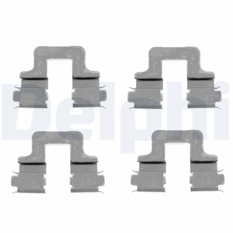 DELPHI Set accesorii, placute frana LX0379 model VW EOS (1F7, 1F8) 2006 2007 2008 2009 2010 2011 2012 2013 2014 2015