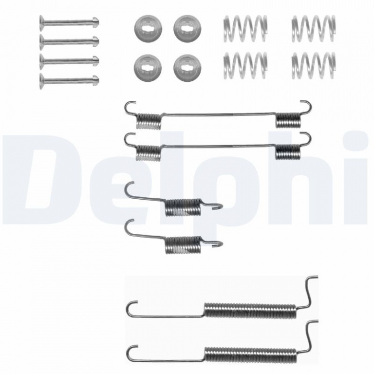 DELPHI Set accesorii, sabot de frana LY1292 model DAEWOO MATIZ (M200, M250) 2005 2006 2007 2008 2009 2010