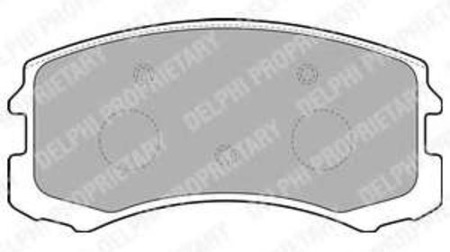 Delphi set placute frana fata pt mitsubishi l