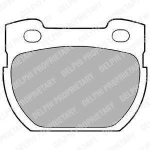 Delphi set placute frana spate land rover defender