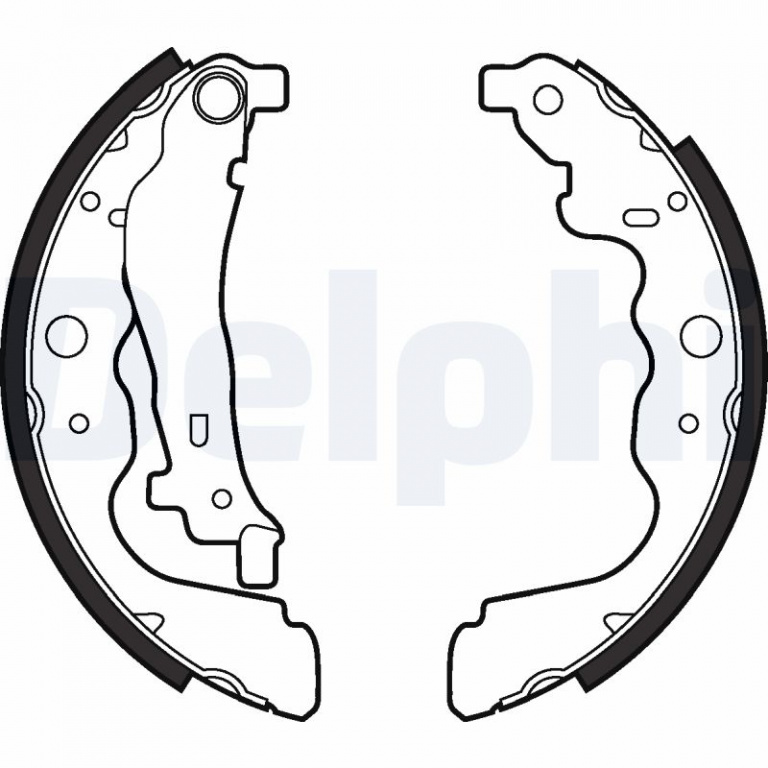 DELPHI Set saboti frana LS2022 la DACIA LOGAN MCV (KS_) 2007 2008 2009 2010 2011 2012 2013 2014 2015