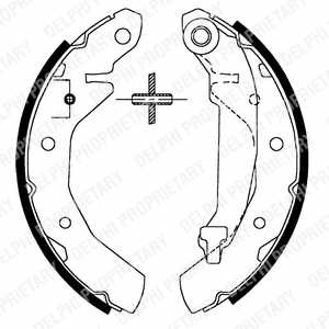 Delphi set saboti frana spate pt daewoo matiz