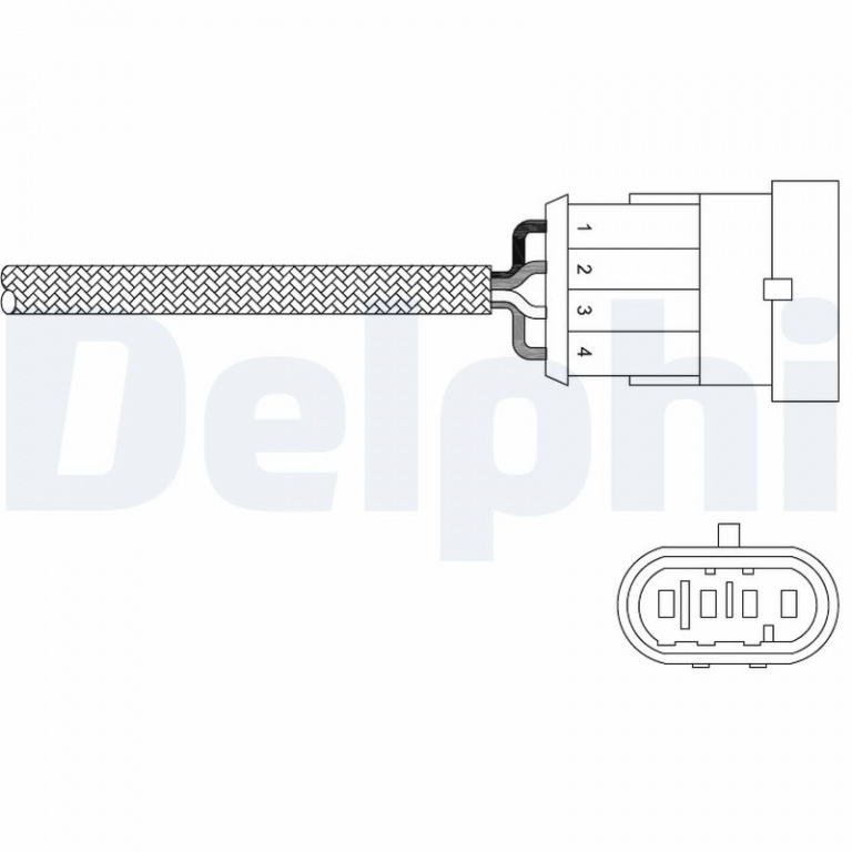 DELPHI Sonda Lambda ES20302-12B1 compatibil cu LANCIA THESIS (841_) 2002 2003 2004 2005 2006 2007 2008 2009