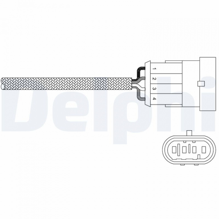 DELPHI Sonda Lambda ES20344-12B1 se potriveste la LANCIA THESIS (841_) 2002 2003 2004 2005 2006 2007 2008 2009