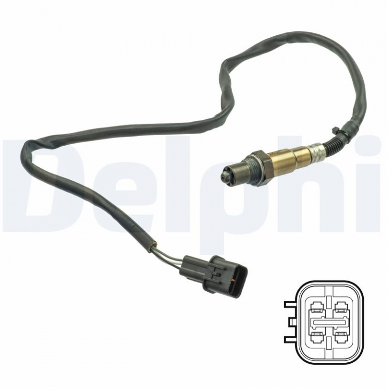 DELPHI Sonda Lambda ES21157-12B1 pentru masina HYUNDAI i20 I (PB, PBT) 2008 2009 2010 2011 2012 2013 2014 2015