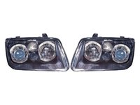 Depo tuning set 2 faruri angel eyes pt vw bora cu far de ceata fundal negru