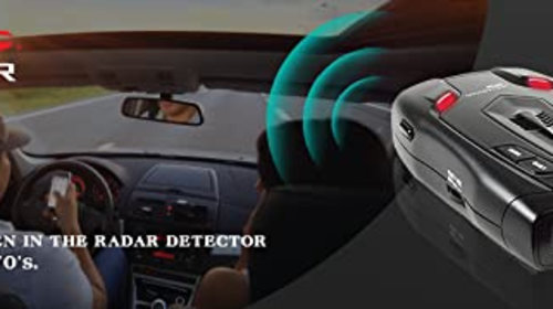 Detector de radar portabil Whistler GT-268Xi 360 Grade 11 Benzi Radar / Laser