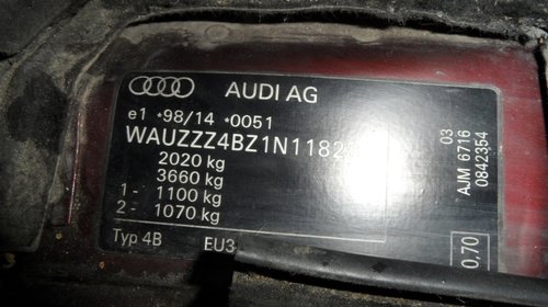 Dezmembram Audi A6 4F C5 1.9 TDI cod motor AJM