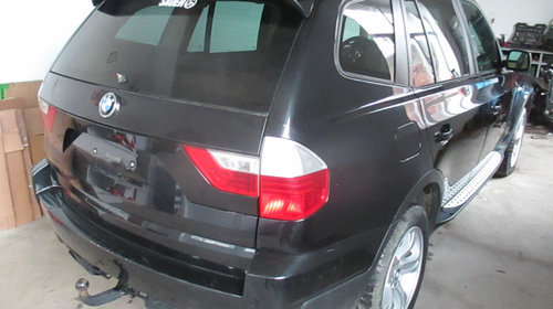 Dezmembram BMW X3 E83 2.0 D facelift 110kw 150cp M47N2 4x4 culoare 475 negru piele navi 2008 2009 2010 2011