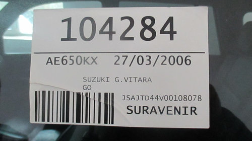 Dezmembram Suzuki Grand Vitara 1.9 DDIS 129cp F9QB 4x4 culoare ZY4C06 piele xenon 4 usi 2006 2007 2008 2009