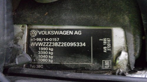 Dezmembram VW Passat 1.9 TDI 101 cp AVB