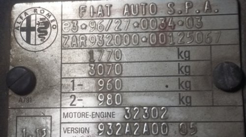 Dezmembrez Alfa Romeo 156 1.9 jtd