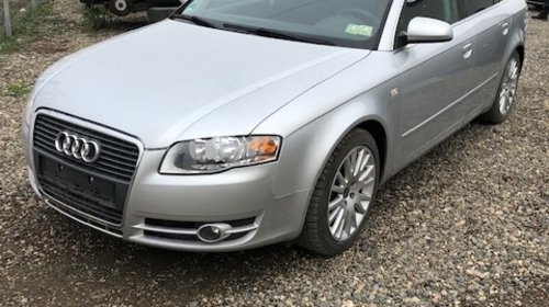 Dezmembrez Audi A4 B7 2,0tdi BPW 2007, argintiu, volan stanga