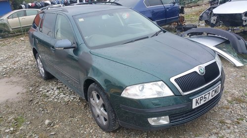 Dezmembrez autoturism marca Skoda Octavia 2, an fabricatie 2007, motor 1.9 TDI, culoare Verde, 4 usi.