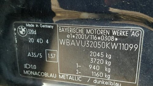 Dezmembrez BMW seria 3 E 90-E 91