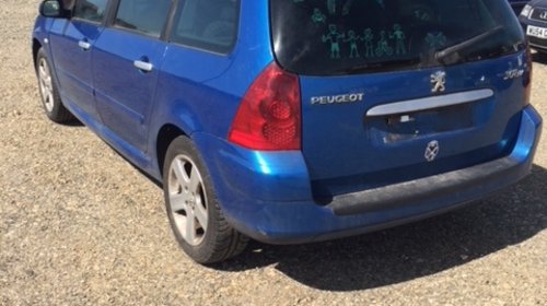 Dezmembrez Peugeot 307 albastru 1,6hdi an 2007