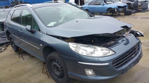 Dezmembrez Peugeot 407 SW, an fabricatie 2007, motor 2.7 Biturbo HDI, culoare GRI Metalic, 4 usi.